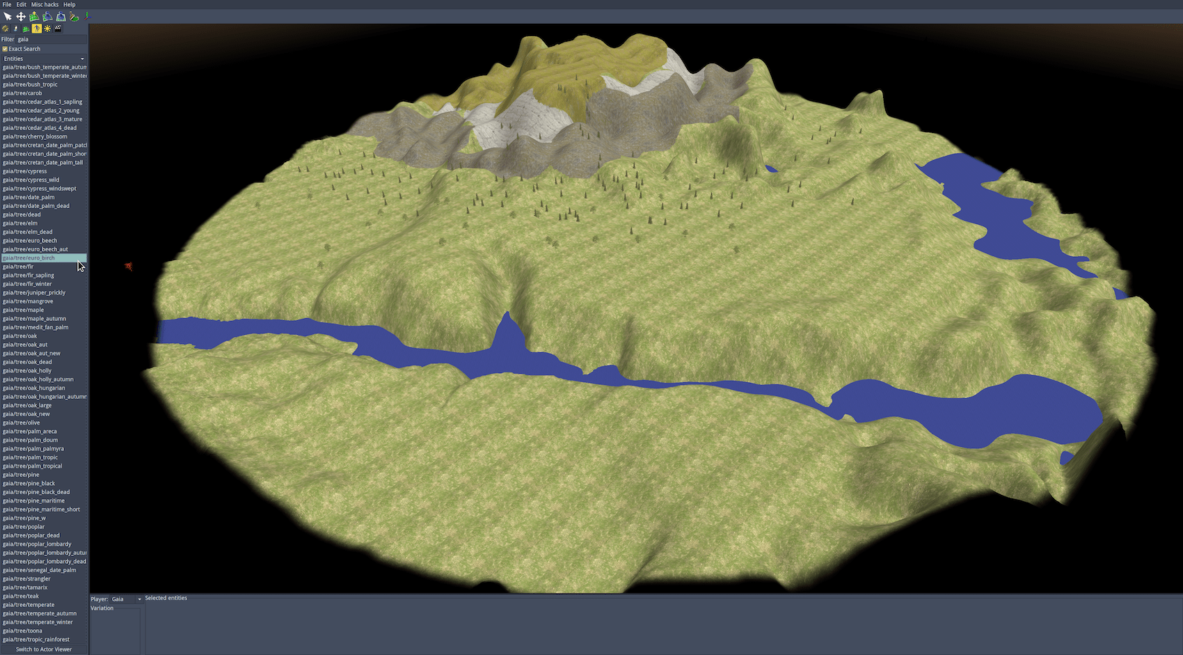 Figure 10. Importing a heightmap file inside Atlas